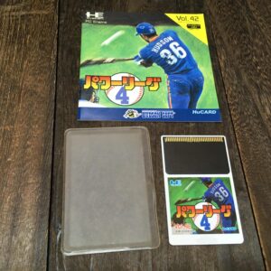 PCエンジン HuCARD パワーリーグ4 ゲームソフト PCE
