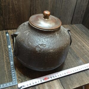 茶釜 茶道具 茶器 古道具 骨董品 釜鐶 鉄器