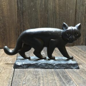 猫 ネコ オブジェ ドアストッパー ヴィンテージ 民芸 鋳物 鉄製 レトロ モダン 北欧スタイル インテリア オブジェ 置物