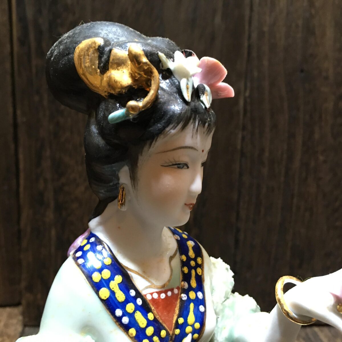 中国四大美女 磁器人形 陶器製人形 雑貨 レトロ 置物 西施