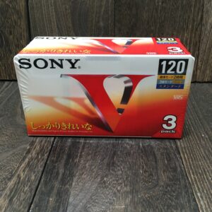 未使用 SONY VHSビデオテープ 3T120VL　３本 ビデオテープ