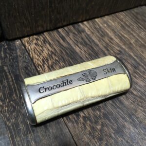 雑貨 ライターカバー ライターケース クロコダイル 白