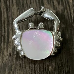 ミニブローチ シルバー カニ 蟹 バッチ アクセサリー