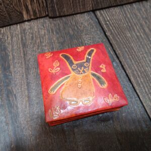 うさぎ 小銭入れ 兎 インド製 レザー