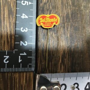 雑貨 ビンテージ ハットピン 缶バッジ Delmonte デルモンテ
