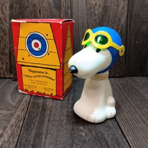 70s avon スヌーピー フライングエース レトロ アメリカン雑貨 バブルバスボトル