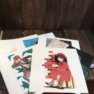 楠桂 楠劇場アリジナルアルバム 特典用 LDジャケットサイズ イラストシート 6枚組 非売品 当時モノ 希少