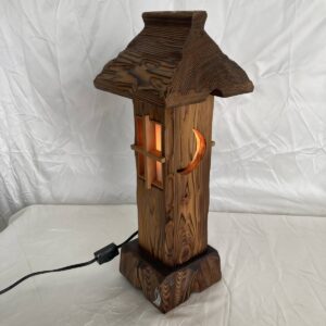 木製　灯籠　灯篭　行燈　和風　照明　秋田杉　大館工芸　昭和レトロ　インテリア