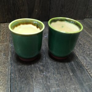 希少 小樽窯 小樽焼き 陶器 湯呑 2客 2点 3