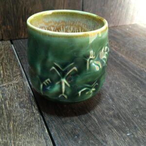 希少 小樽窯 小樽焼き 陶器 湯呑 2