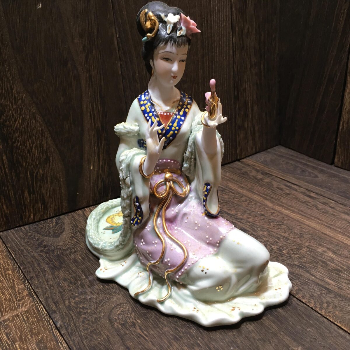 中国四大美女 磁器人形 陶器製人形 雑貨 レトロ 置物 西施