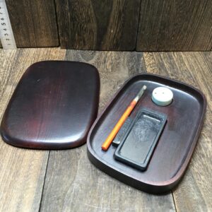 美術　レトロ  硯 水指 筆 墨 書道具