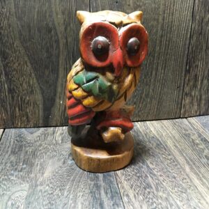 昭和レトロ 木彫り ふくろう インテリア 雑貨 フクロウ 置物