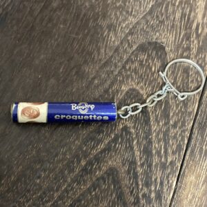 Bensdorp Croquettes ベンストープ 青色 チョコレート キーホルダー ヴィンテージ 雑貨 オランダ