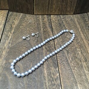 アクセサリー 東京ソワール PETITSOIR ネックレス＆イヤリングセット 貝パール silver