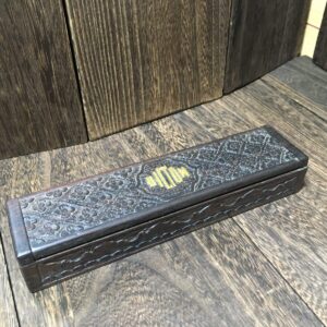 HILTON 木製 ペンボックス アンティーク ペンケース ヒルトン