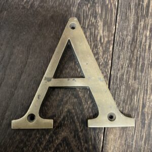 真鍮 A 表札 看板 インテリア 雑貨 アルファベット 文字