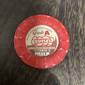 BOYLE'S Grade A ミルクキャップ 　アメリカン雑貨　牛乳瓶の蓋　ヴィンテージ　コレクション