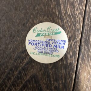 Cedar Crest Farms ポグ メンコ ミルクキャップ POG ビンテージ アメリカン雑貨 牛乳瓶の蓋