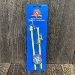 ルーニー・テューンズ ロードランナー＆ワイリーコヨーテ 鉛筆セット 文房具　鉛筆削り